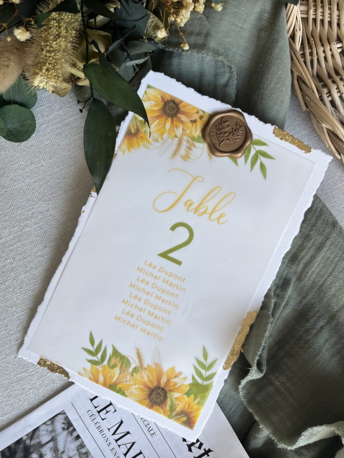 Numéro pour plan de table "Campagne"