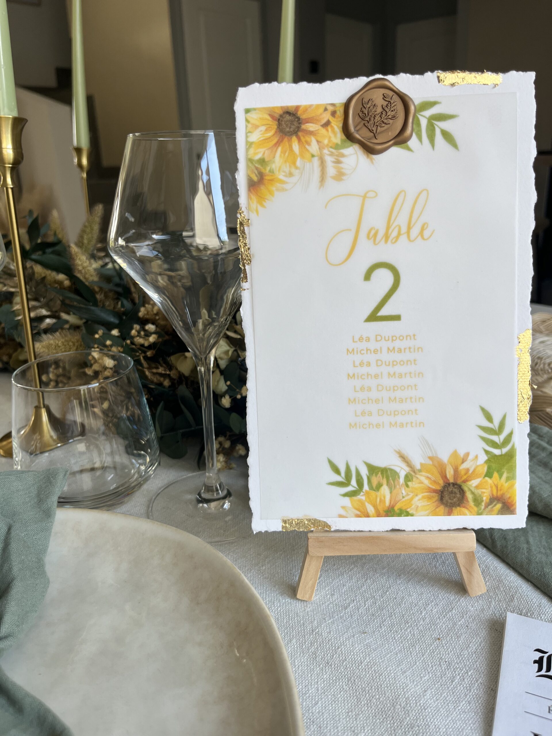 Numéro pour plan de table "Campagne" – Image 2