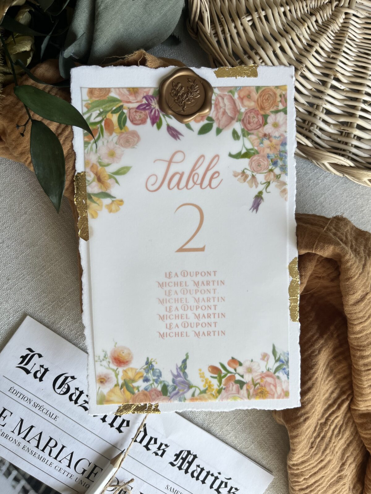 Numéro pour plan de table "Jardin"