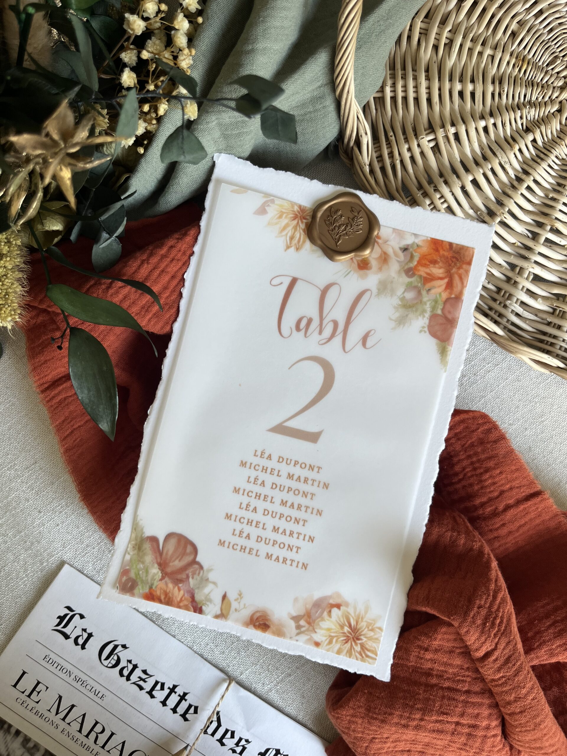 Numéro pour plan de table "Pampa"