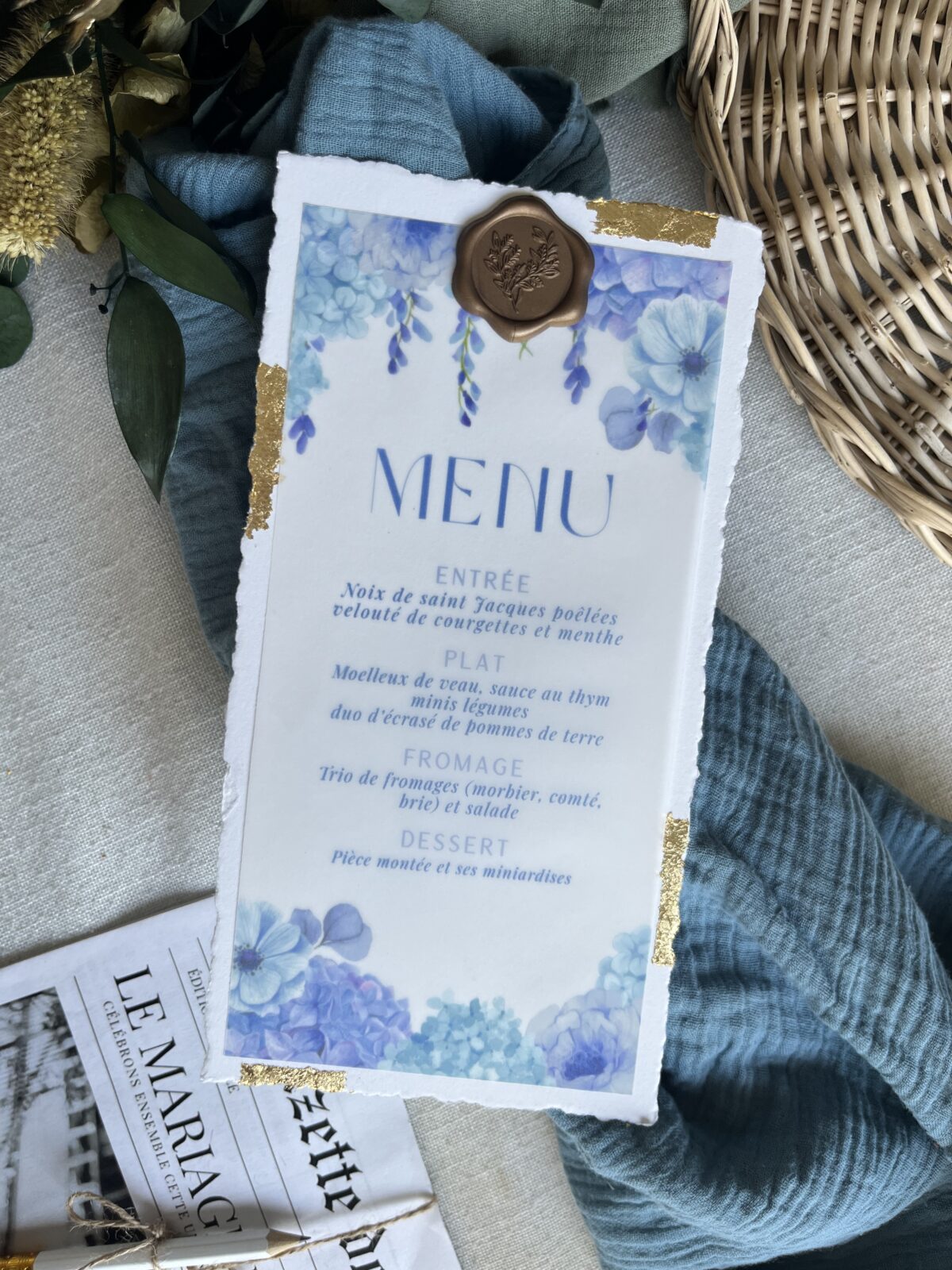 Menu de table "Délicatesse"