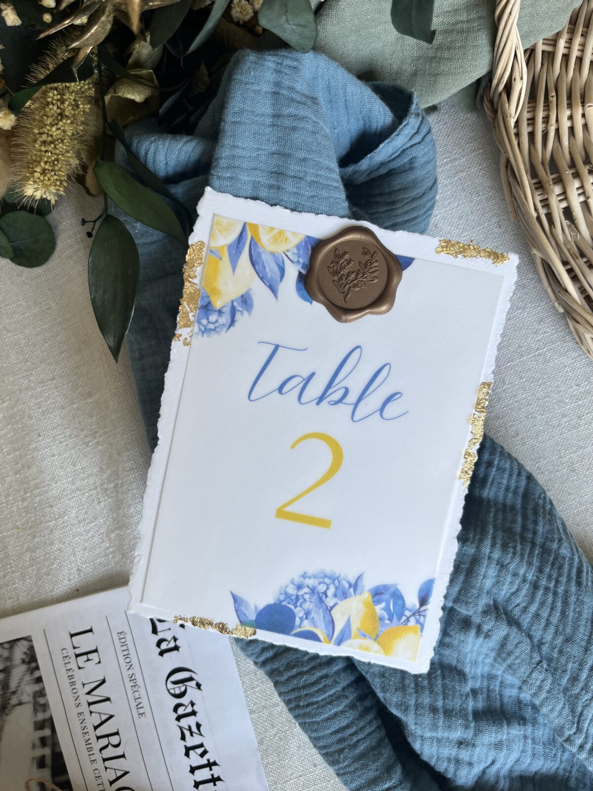 Numéro de table "Dolce"